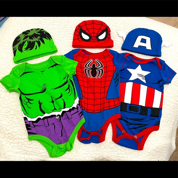 Marvel Other - Baby Marvel Onesie Bundle